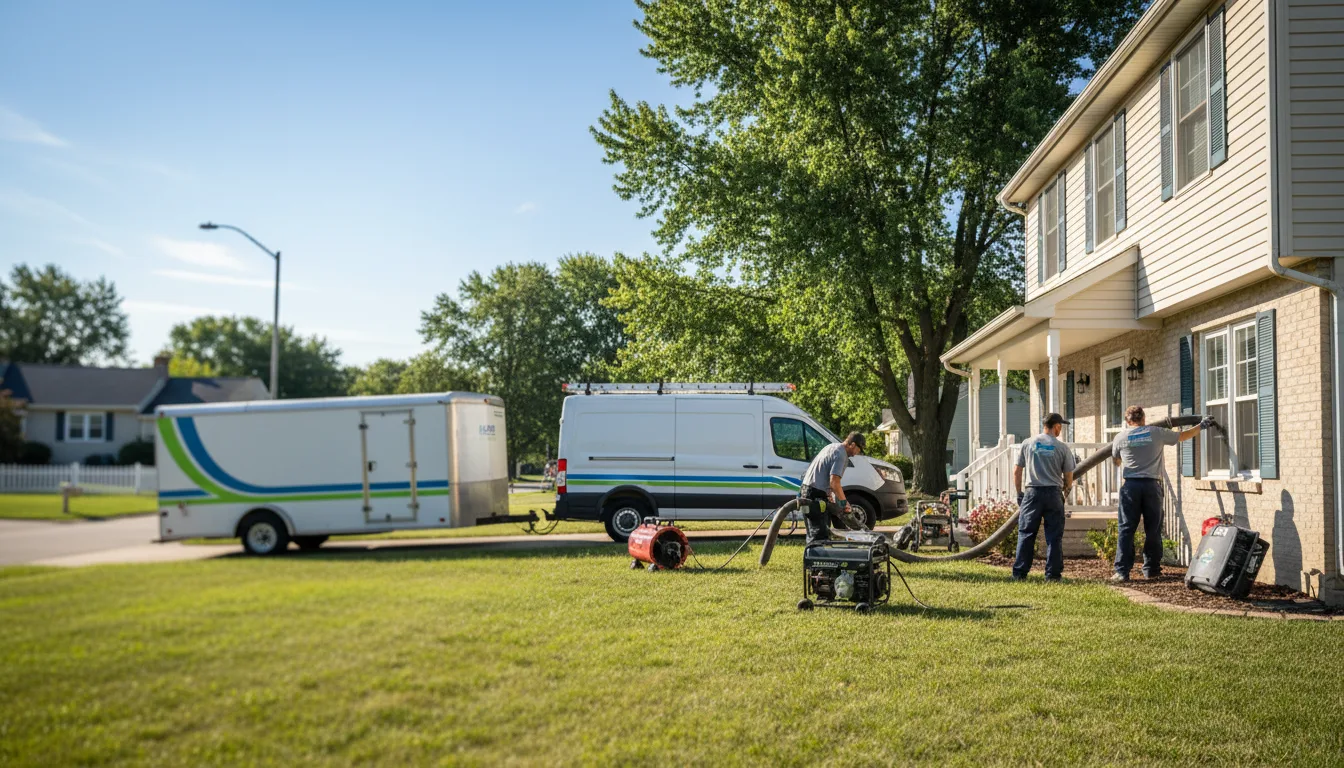 Flooded Basement Restoration And Cleanup With Repair in Windham, OH near me
